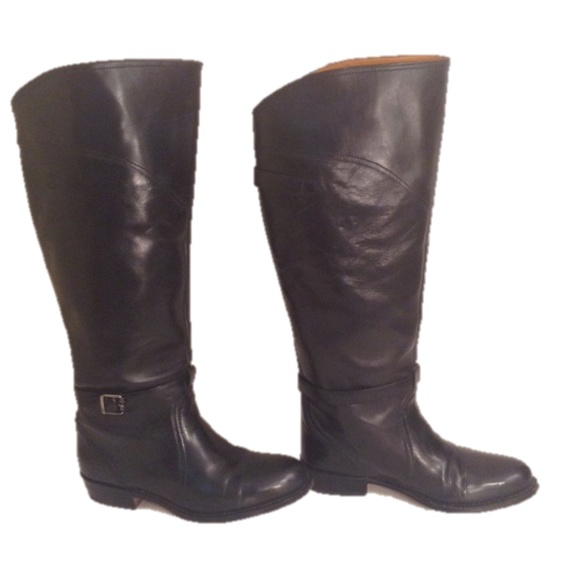 Frye Dorado Black Equestrian Riding Boots - Picture 3 of 8
